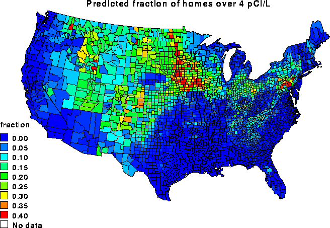 high radon levels in iowa counties