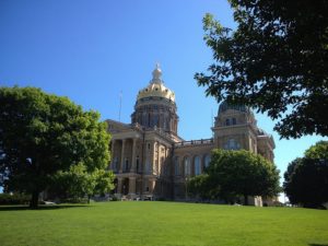 Kids work on a bill for Iowa